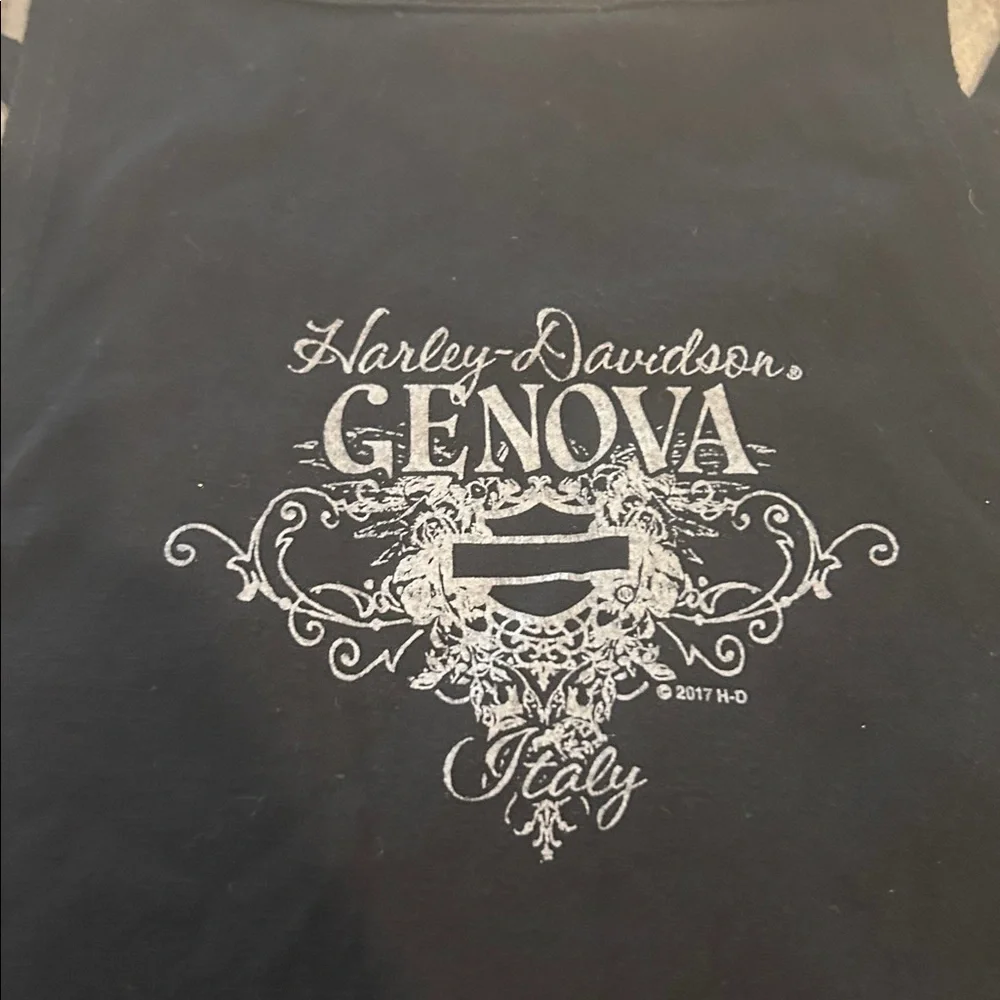 Harley-Davidson like new sexy Women's Black and Burgundy Tank Top M sleeveless - Picture 6 of 6